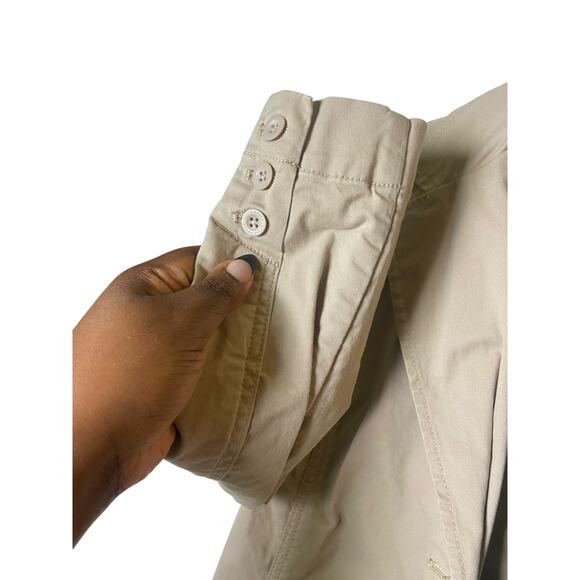 Eddie Bauer Legend wash Stretch Women's Field Coat Blazer Jacket Tan Size 8 - Picture 3 of 6